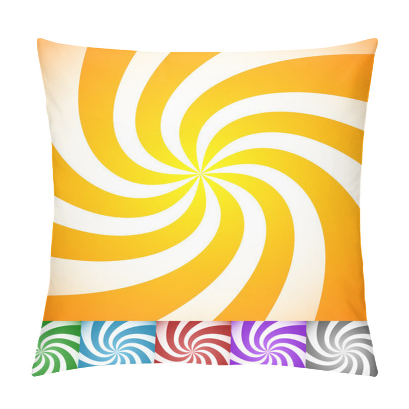 Personality  Swirling, Rotating  Stripe Patterns Pillow Covers