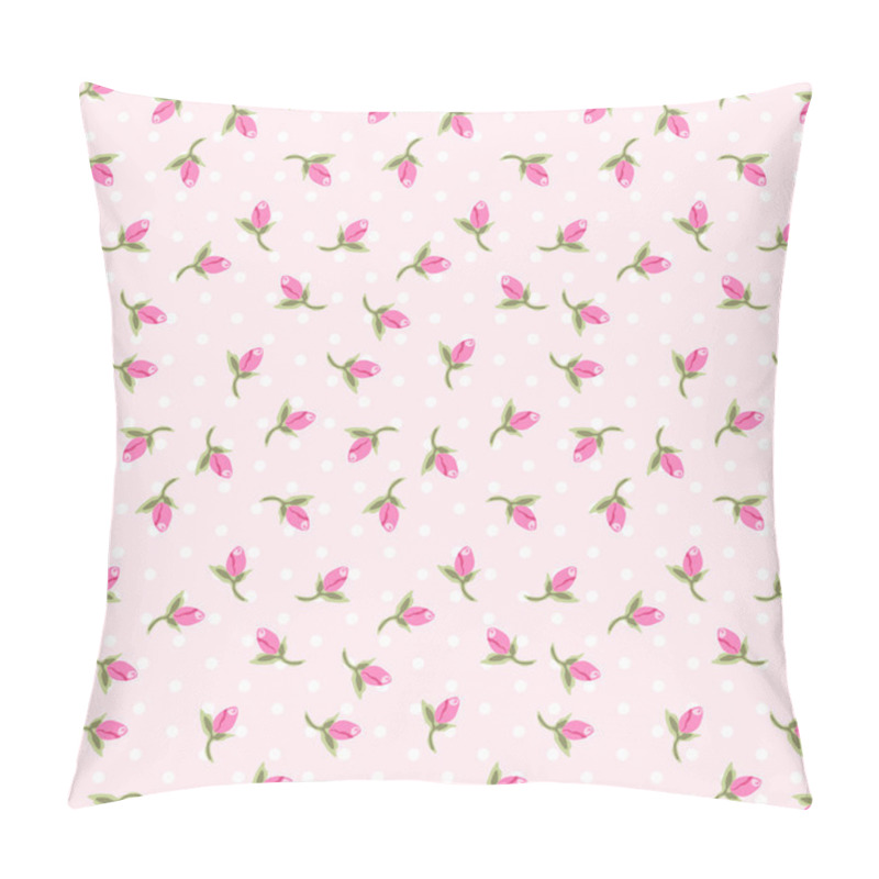 Personality  Shabby Chic Pattern With Cute Tiny Rosebuds Pillow Covers