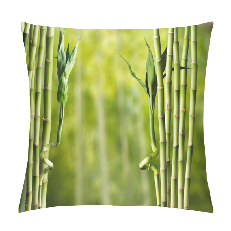 Personality  Fresh Bamboo  Background Pillow Covers