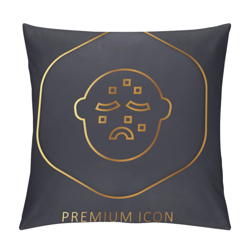 Personality  Acne Golden Line Premium Logo Or Icon Pillow Covers