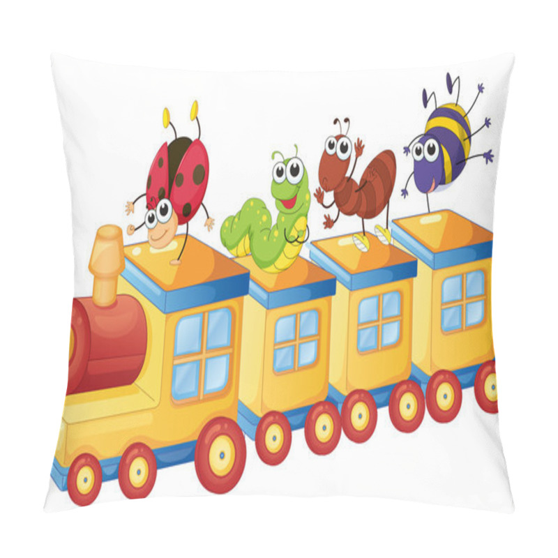 Personality  Various Insects On Train Pillow Covers