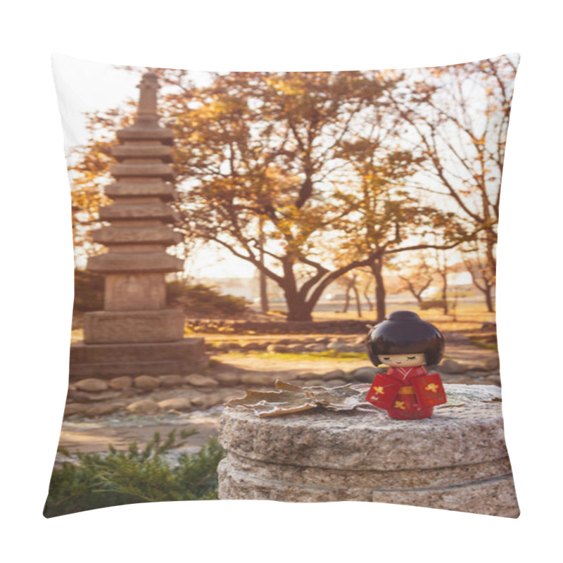 Personality  Japanese Traditional Doll Kokesh Pillow Covers