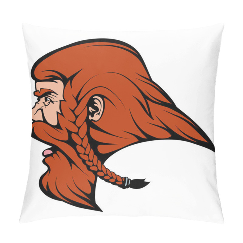 Personality  Viking Warrior Suitable As Logo Or Team Mascot, Viking Logo, Vector Graphics To Design Pillow Covers