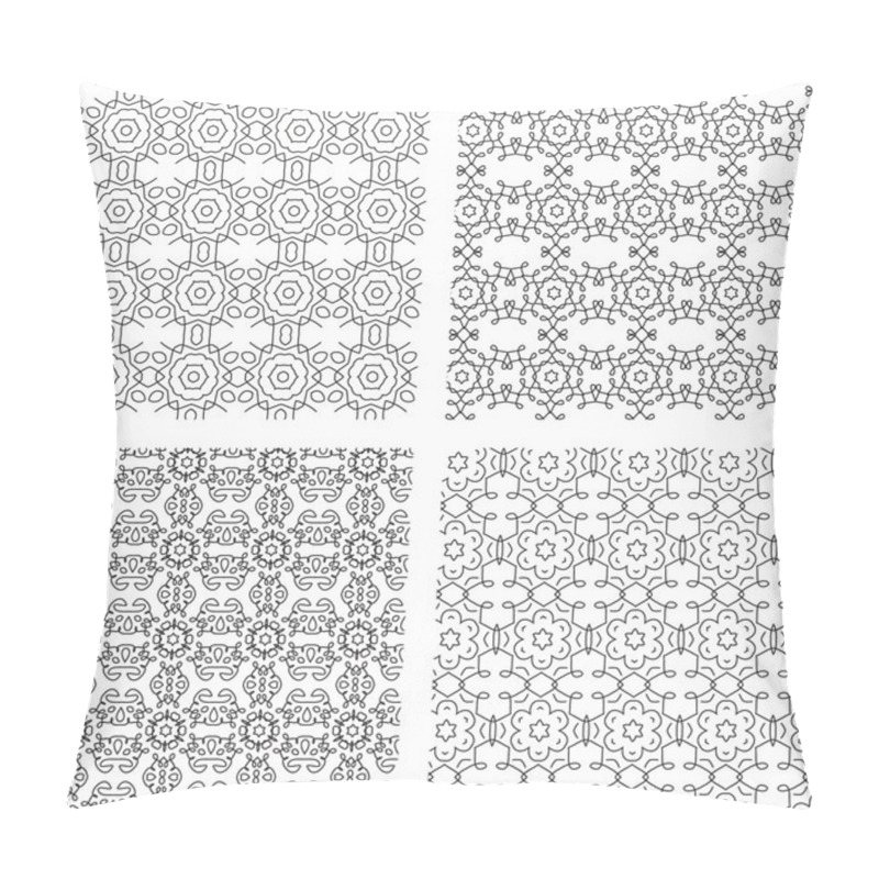 Personality  Circular Ornaments Pattern Set. Pillow Covers