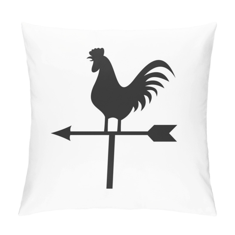 Personality  Weather Vane With Cock Icon, Simple Style Pillow Covers