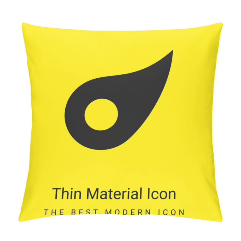 Personality  Asteroid Minimal Bright Yellow Material Icon Pillow Covers