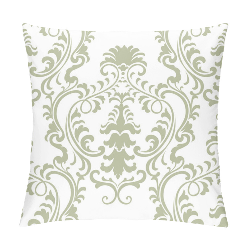 Personality  Vector Classic Floral Damask Baroque Ornament Pattern Element Pillow Covers