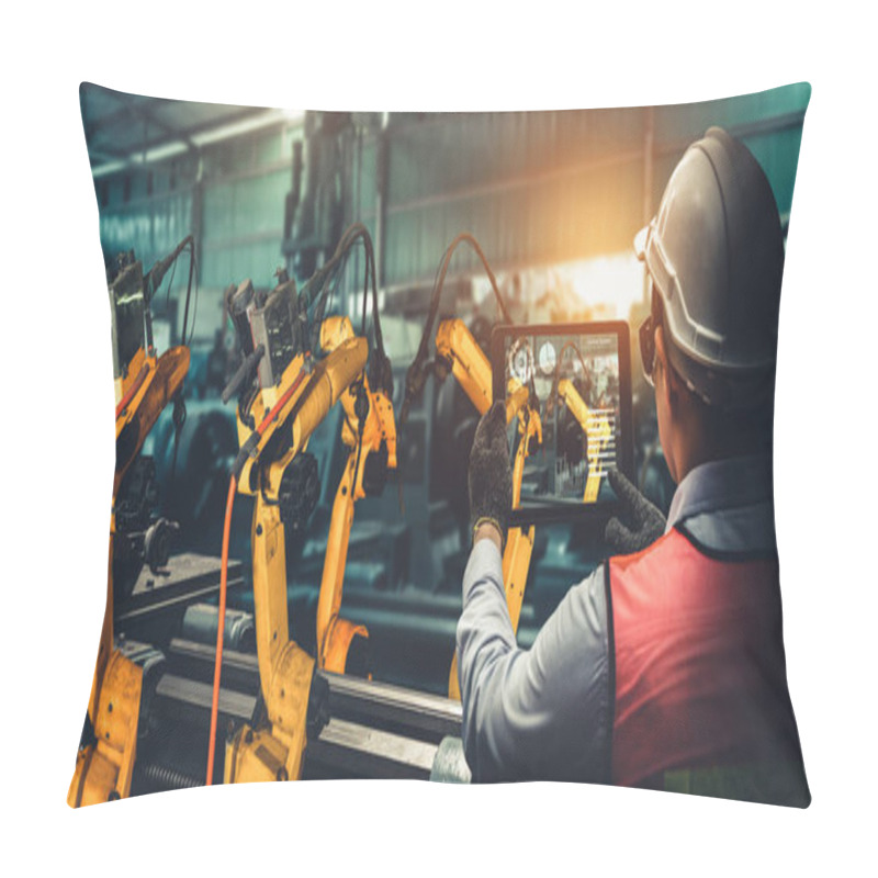 Personality  Smart Industry Robot Arms For Digital Factory Production Technology Pillow Covers