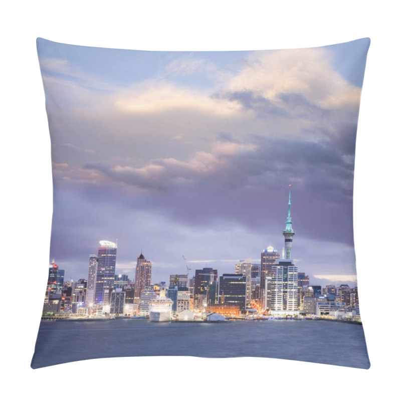 Personality  New Zealand Auckland Skyline Twilight Dramatic Sky Pillow Covers