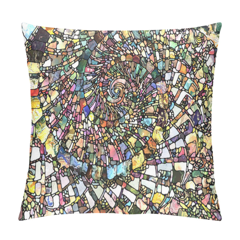 Personality  Stained Glass Swirl Pillow Covers