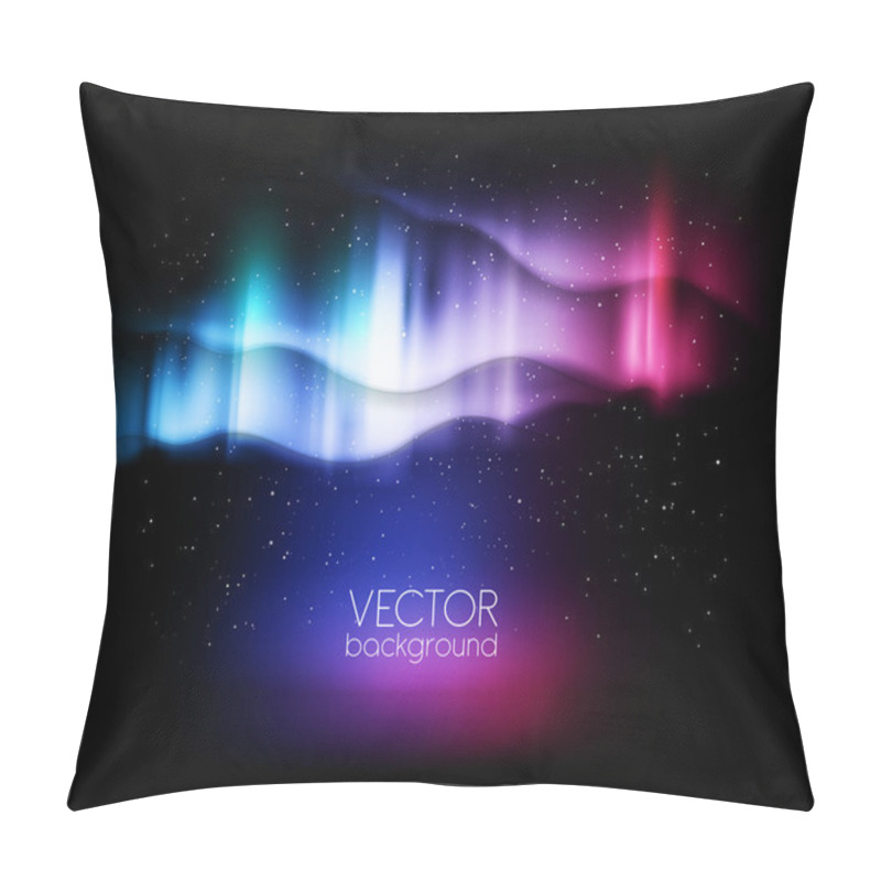 Personality  Abstract Backgrounds Northern Lights - Vector Illustration Pillow Covers