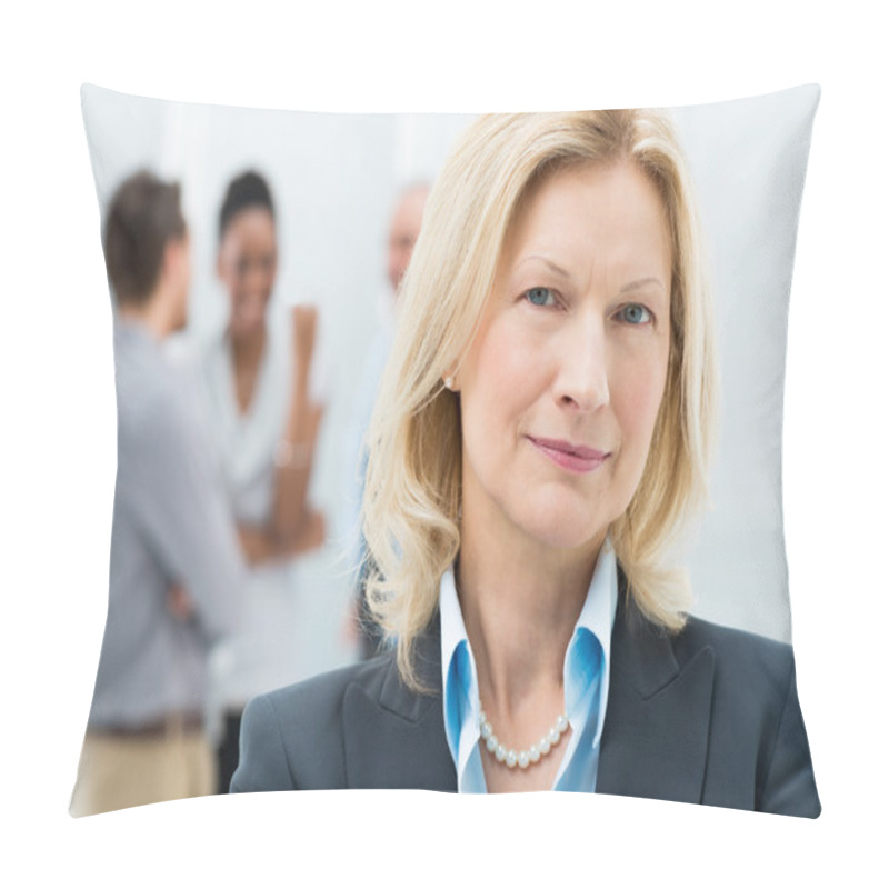 Personality  Portrait Of Senior Businesswoman Pillow Covers