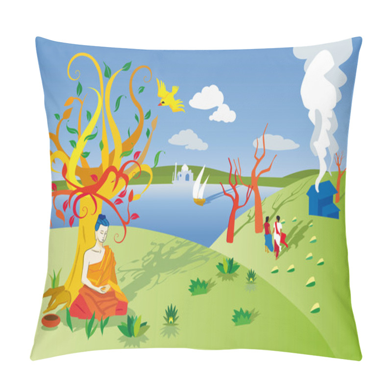 Personality  Buddha_awakening Tree Pillow Covers