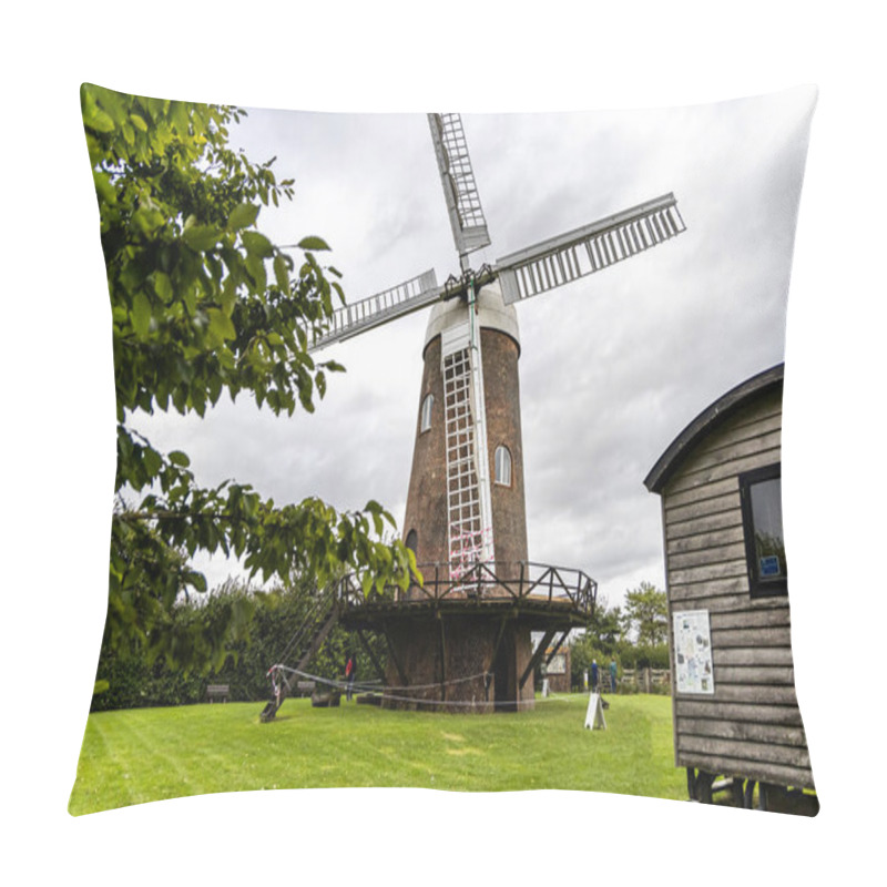 Personality  Avebury, UK- August 25, 2024: Wilton Windmill, A Restored Windmill Which Is A Popular Local Tourist Attraction And Landmark. Pillow Covers