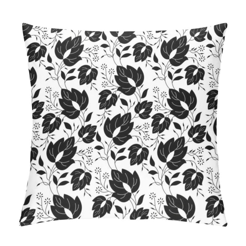 Personality  Seamless Leaves Pattern Pillow Covers