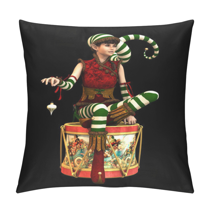 Personality  Santas Little Helper Katie CA, 3d CG Pillow Covers