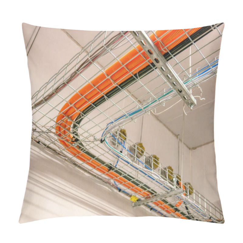 Personality  Corner Cable Route Installed On Metal Wired Tray Pillow Covers