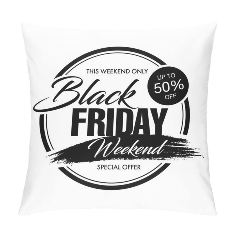 Personality  Black Friday Sale Poster Pillow Covers