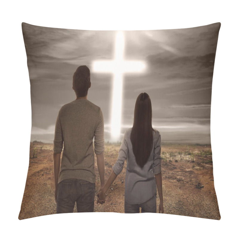 Personality  Asian Couple Holding Hand Each Other  Pillow Covers