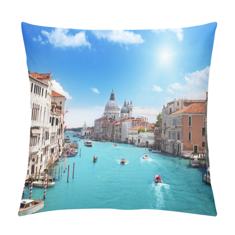 Personality  Grand Canal And Basilica Santa Maria Della Salute, Venice, Italy Pillow Covers