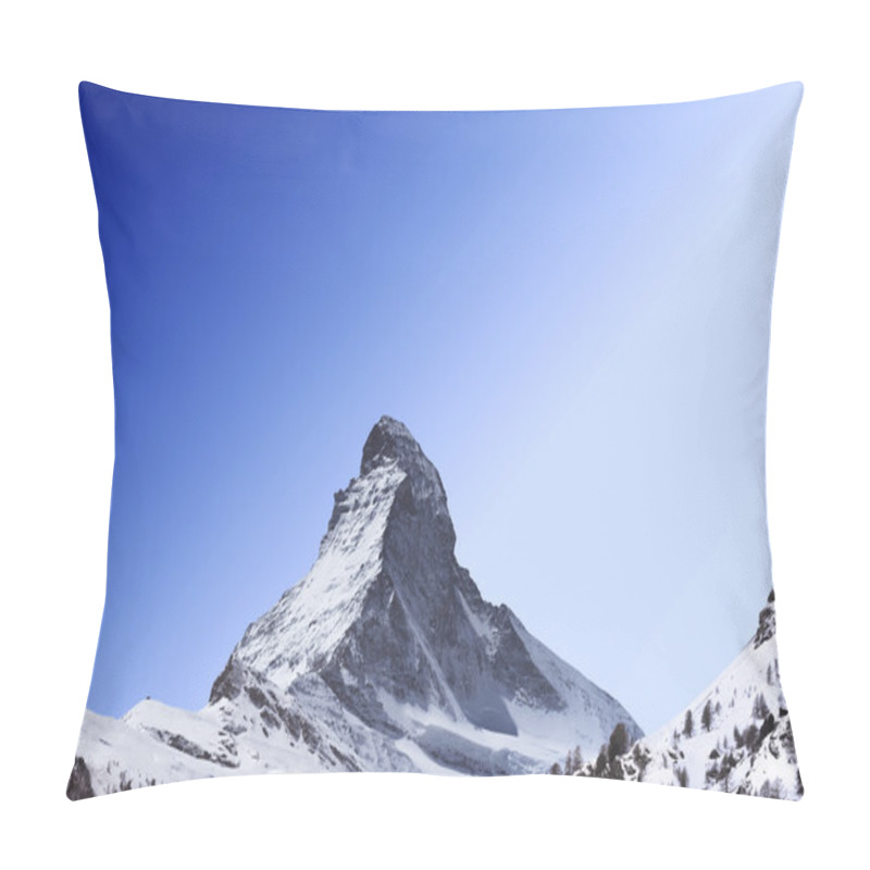 Personality  Matterhorn Peak On Blue Sky Pillow Covers