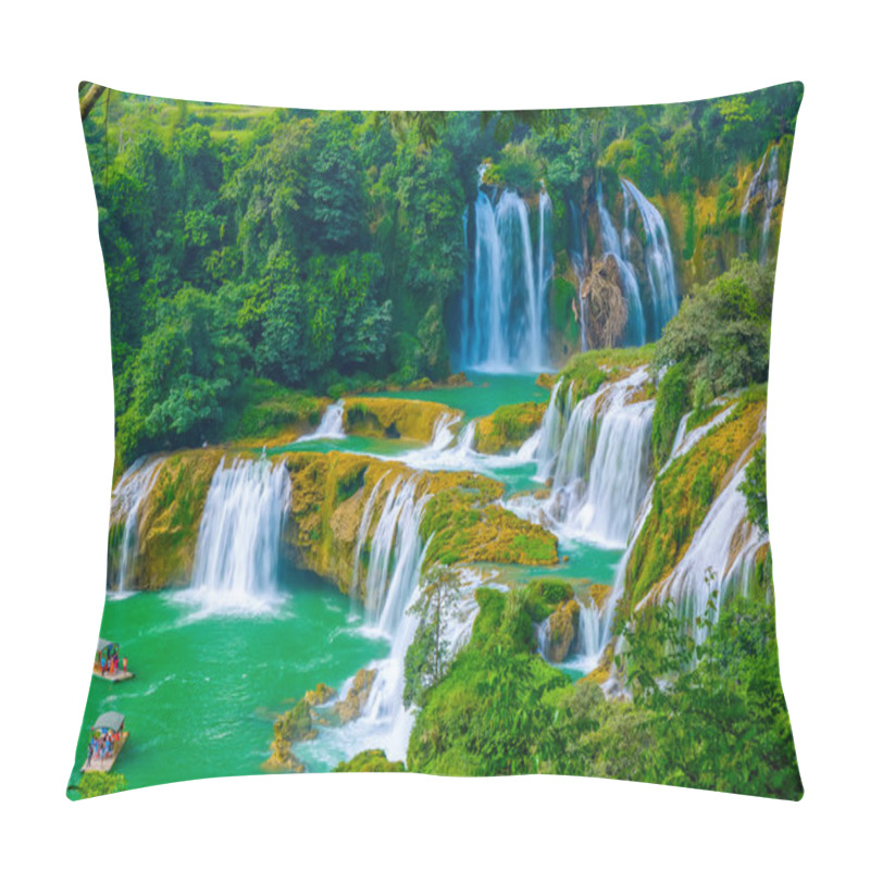 Personality  Landscape With Waterfall In China, Asia Pillow Covers