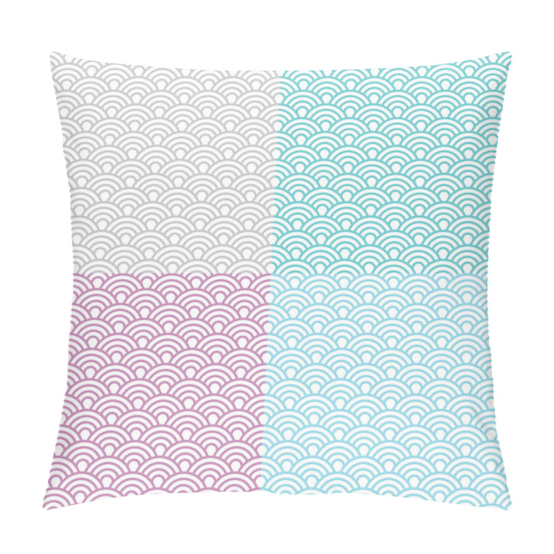 Personality  Wave Seamless Patterns Pillow Covers