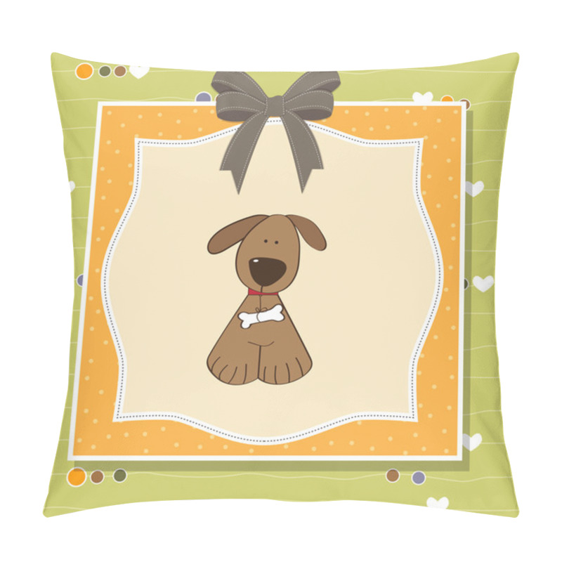 Personality  Card With Puppy Pillow Covers