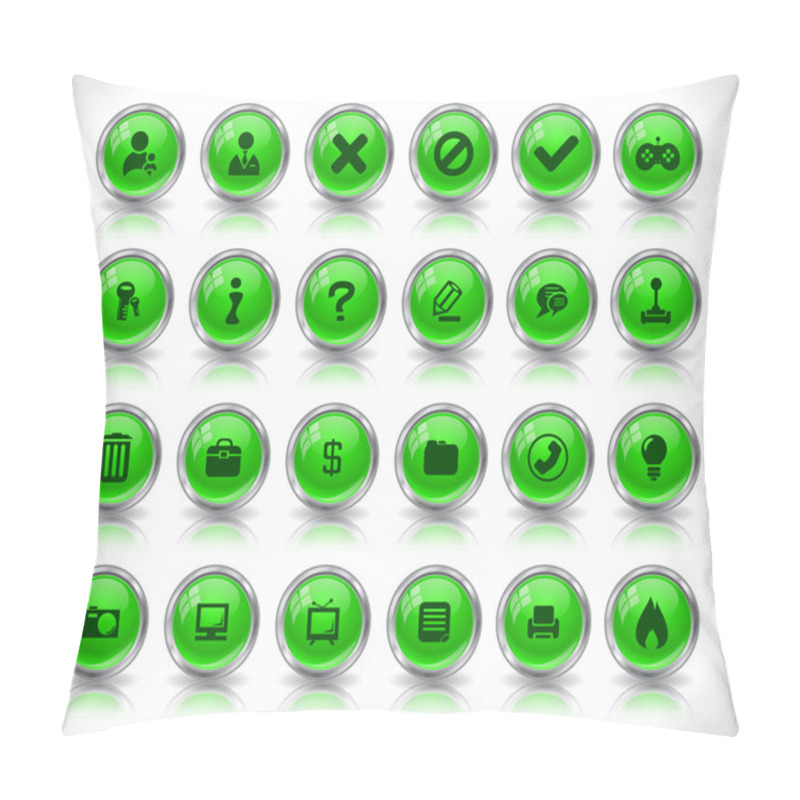 Personality  Buttons For Web. Vector. Pillow Covers