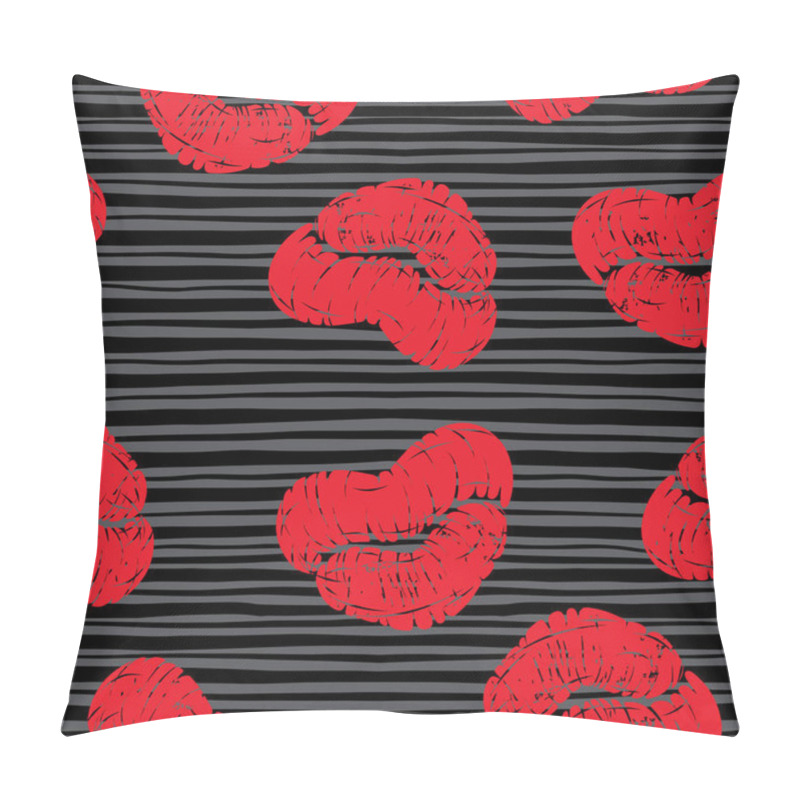 Personality  Print Kisses Lips Pattern Pillow Covers