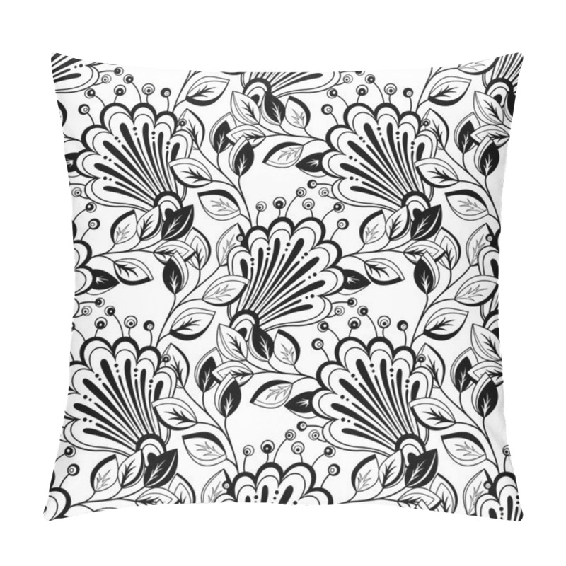 Personality  Seamless Floral Pattern Pillow Covers