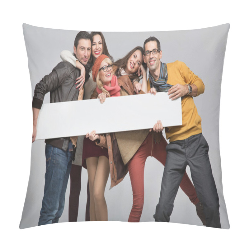 Personality  Group Of Friends Want To Advertise Pillow Covers