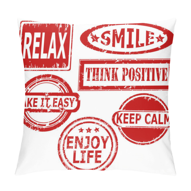 Personality  Stamps With Advices On How To Become Successful Pillow Covers