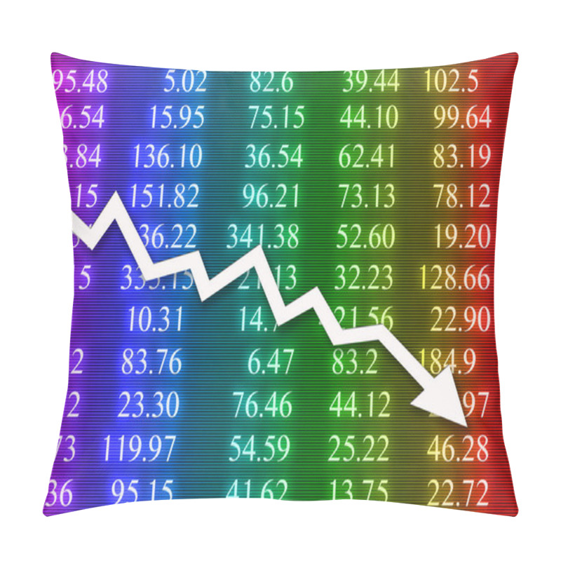 Personality  Stock Market Crash During The Economic Crisis Pillow Covers