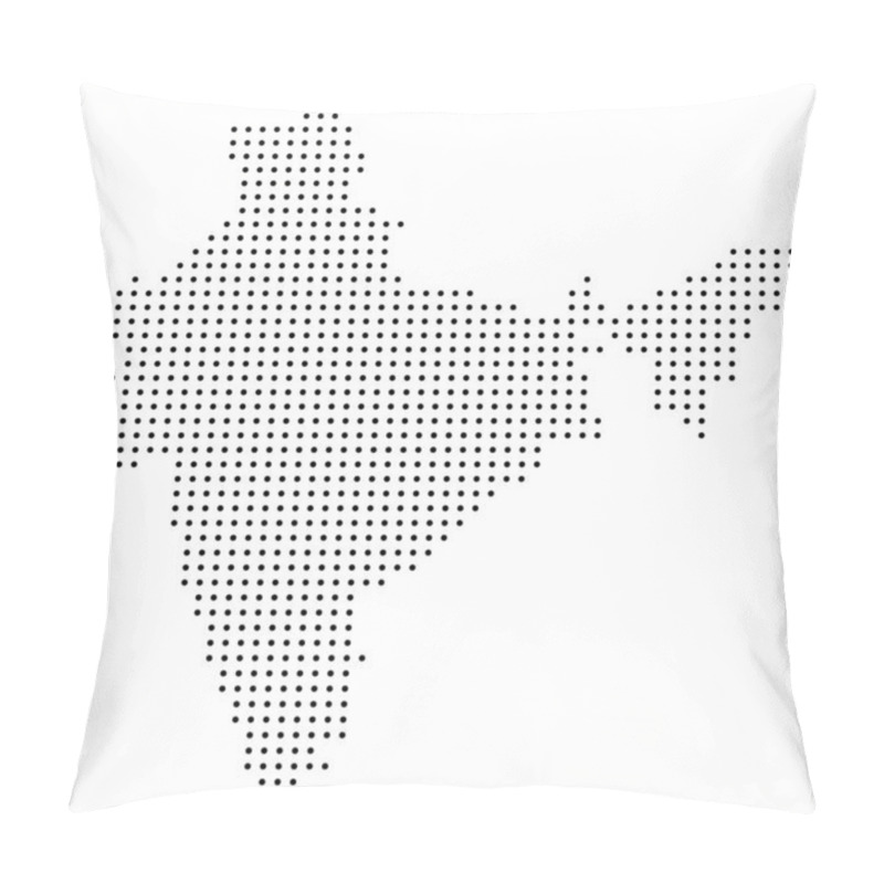 Personality  Dotted India Map Pillow Covers