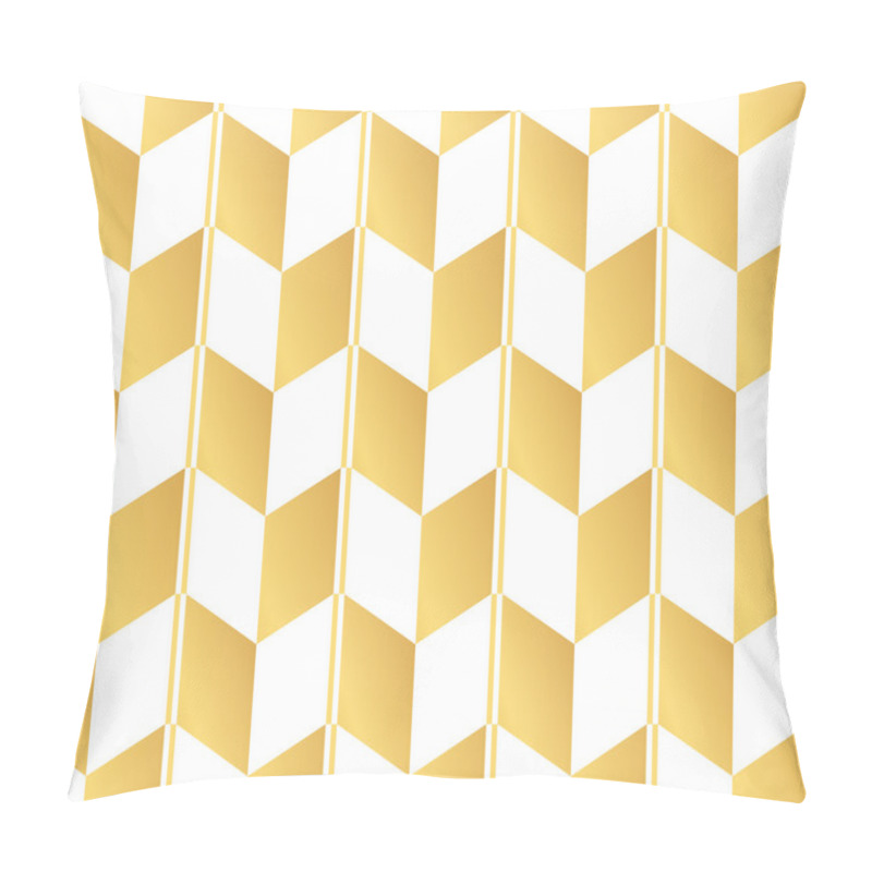 Personality  Modern Seamless Golden Wallpaper Pattern. Geometric Decorative P Pillow Covers