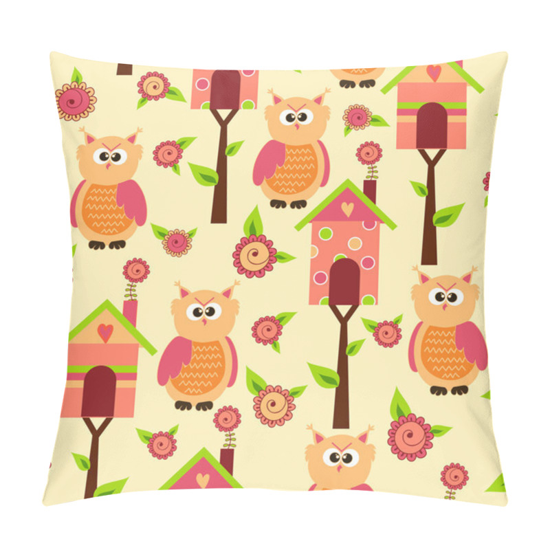 Personality  Pattern With Cute Birds Pillow Covers