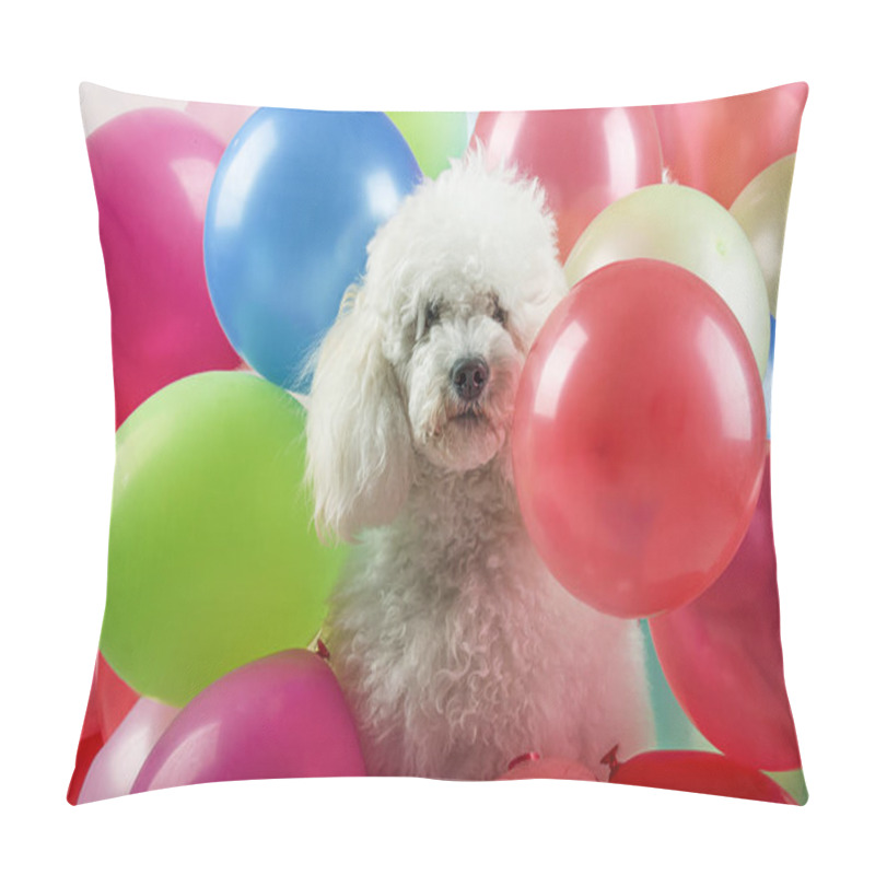 Personality  Dog With Balloons Pillow Covers