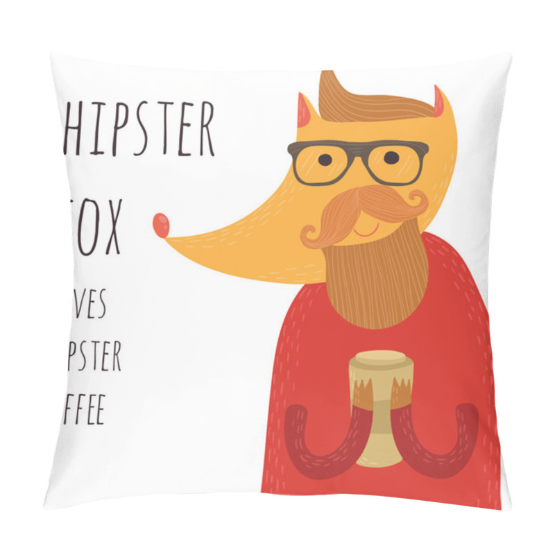 Personality  Funny Hipster Fox Pillow Covers