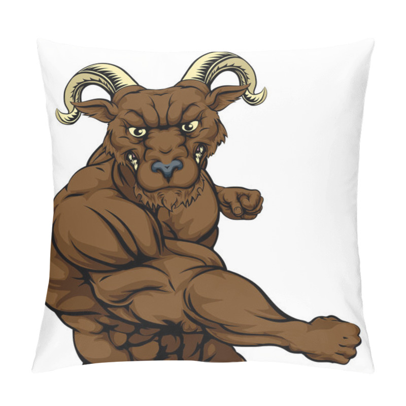 Personality  Ram Character Punching Pillow Covers