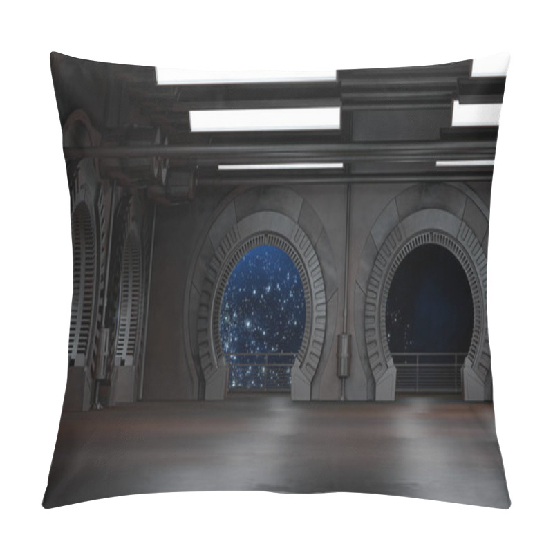 Personality  Space Environment, Ready For Comp Of Your Characters.3D Rendering Pillow Covers