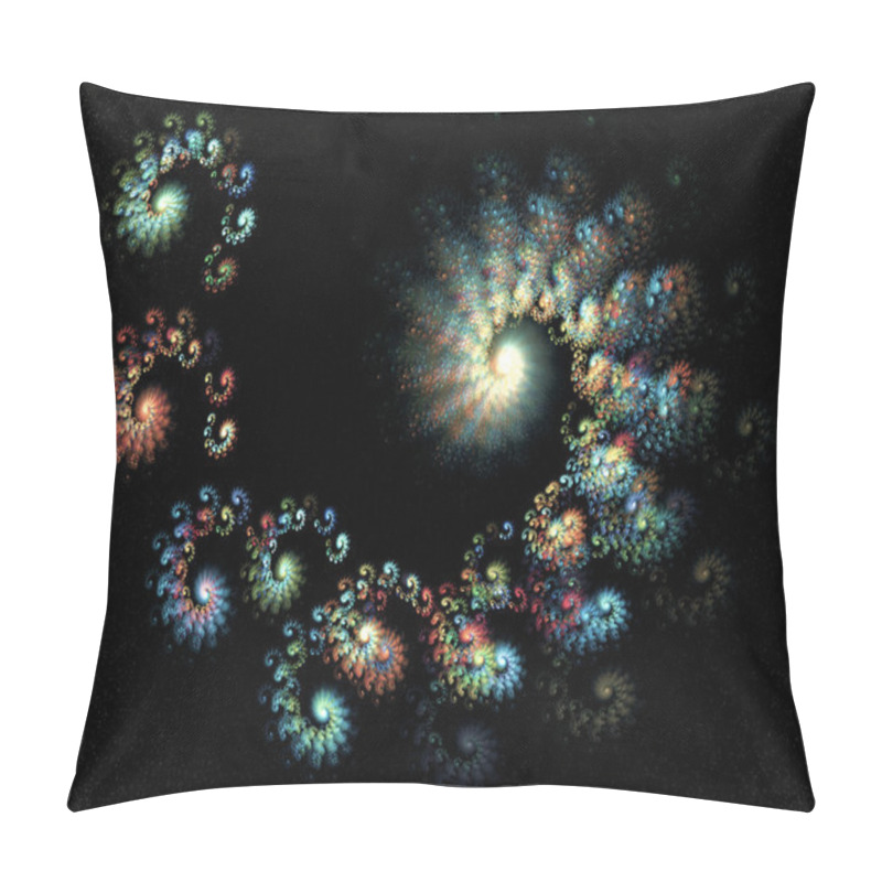 Personality  Abstract Fractal Background. Pillow Covers