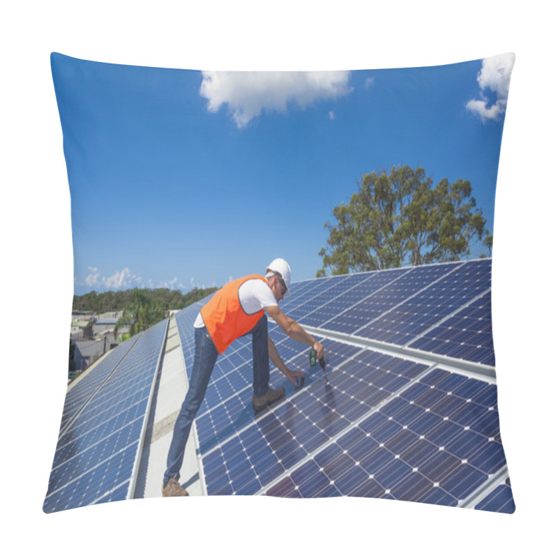 Personality  Solar Panels With Technician Pillow Covers