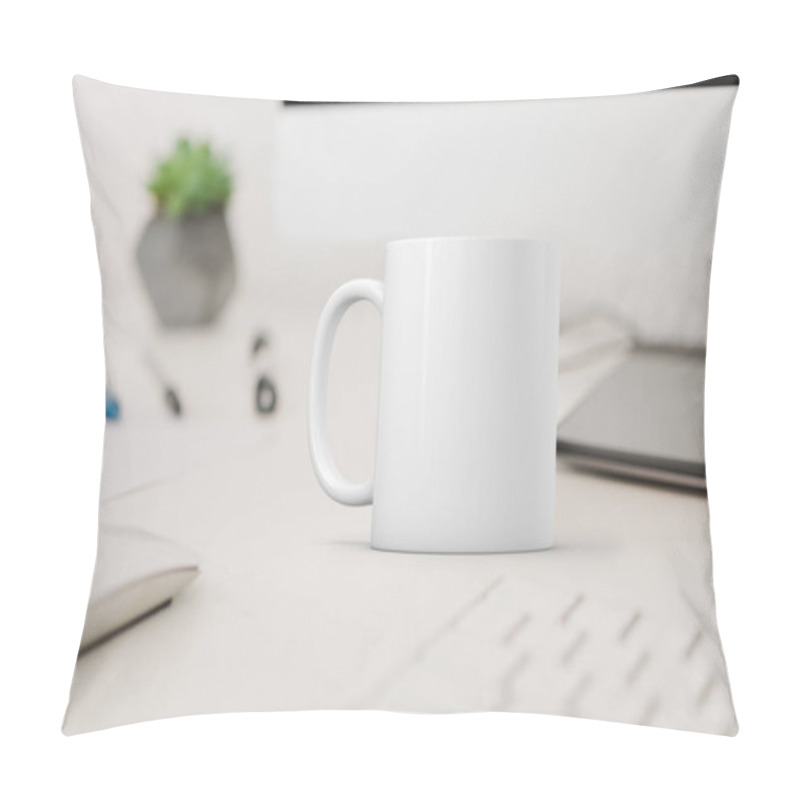 Personality  White Coffee Mug Mockup. Great For Overlaying Your Custom Quotes And Designs For Selling Mugs. Pillow Covers