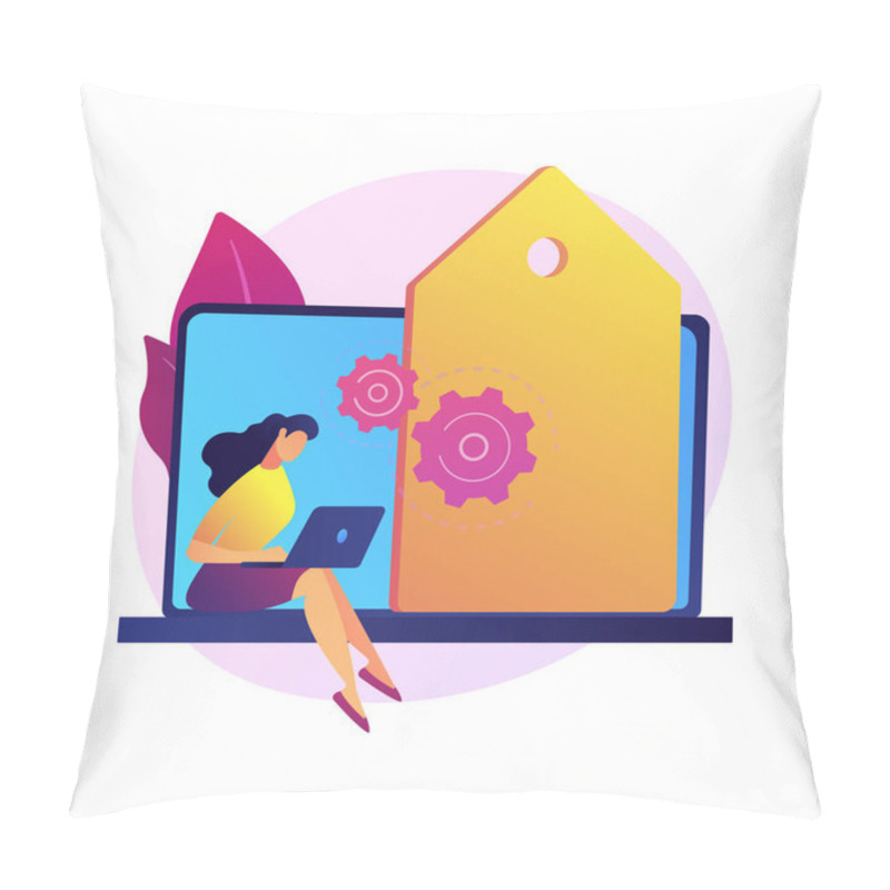 Personality  Data Driven Marketing Abstract Concept Vector Illustration. Data-driven Strategy, Consumer Behavior Analysis, Digital Marketing Trend, Campaign, User Data, Customer Information Abstract Metaphor. Pillow Covers