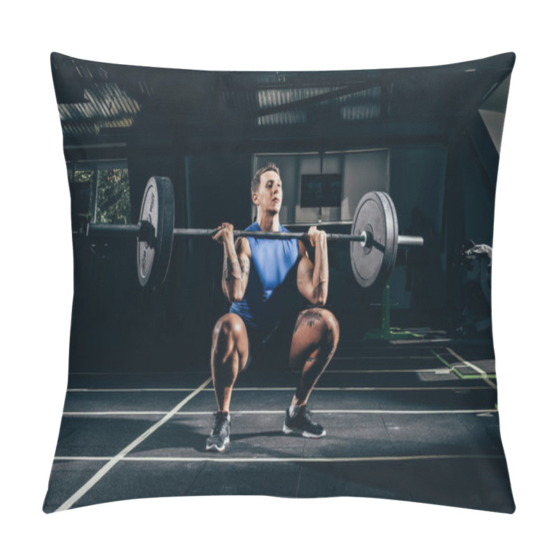 Personality  Sportsman Lifting Barbell  Pillow Covers