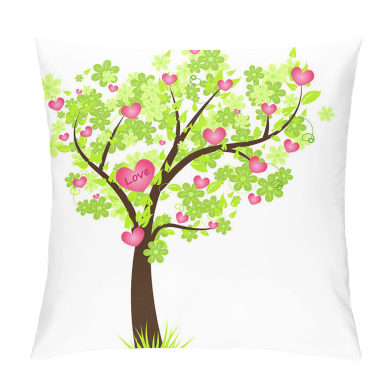 Personality  Valentine's Day Tree With Hearts Pillow Covers