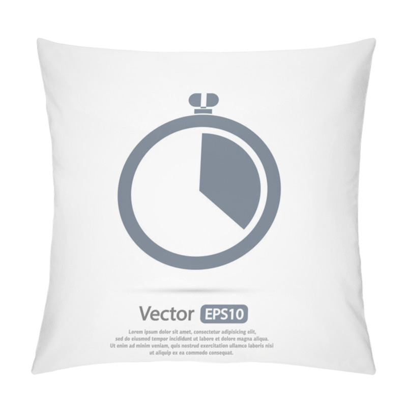 Personality  Stopwatch Icon Design Pillow Covers