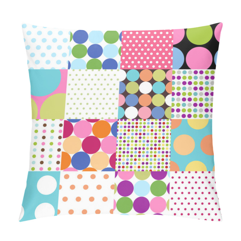 Personality  Seamless Patterns, Polka Dot Set Pillow Covers