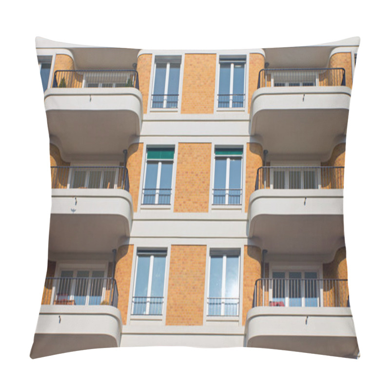 Personality  Facade With Balconies Pillow Covers